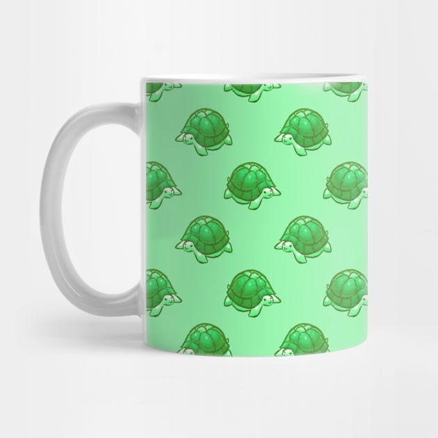 Green Turtle Pattern by saradaboru